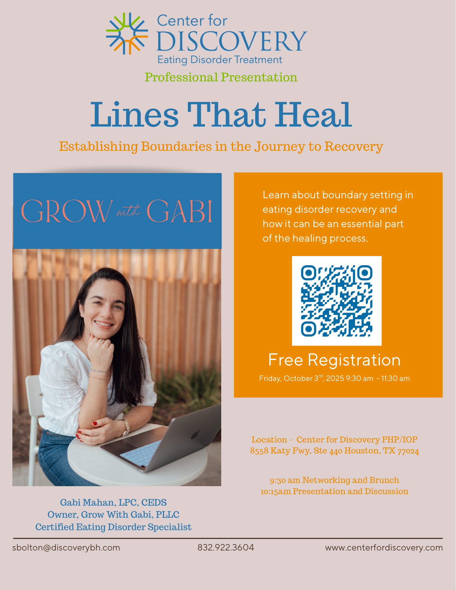 Free CEU at Center for Discovery